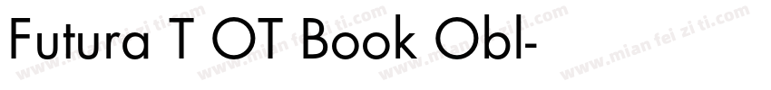 Futura T OT Book Obl字体转换